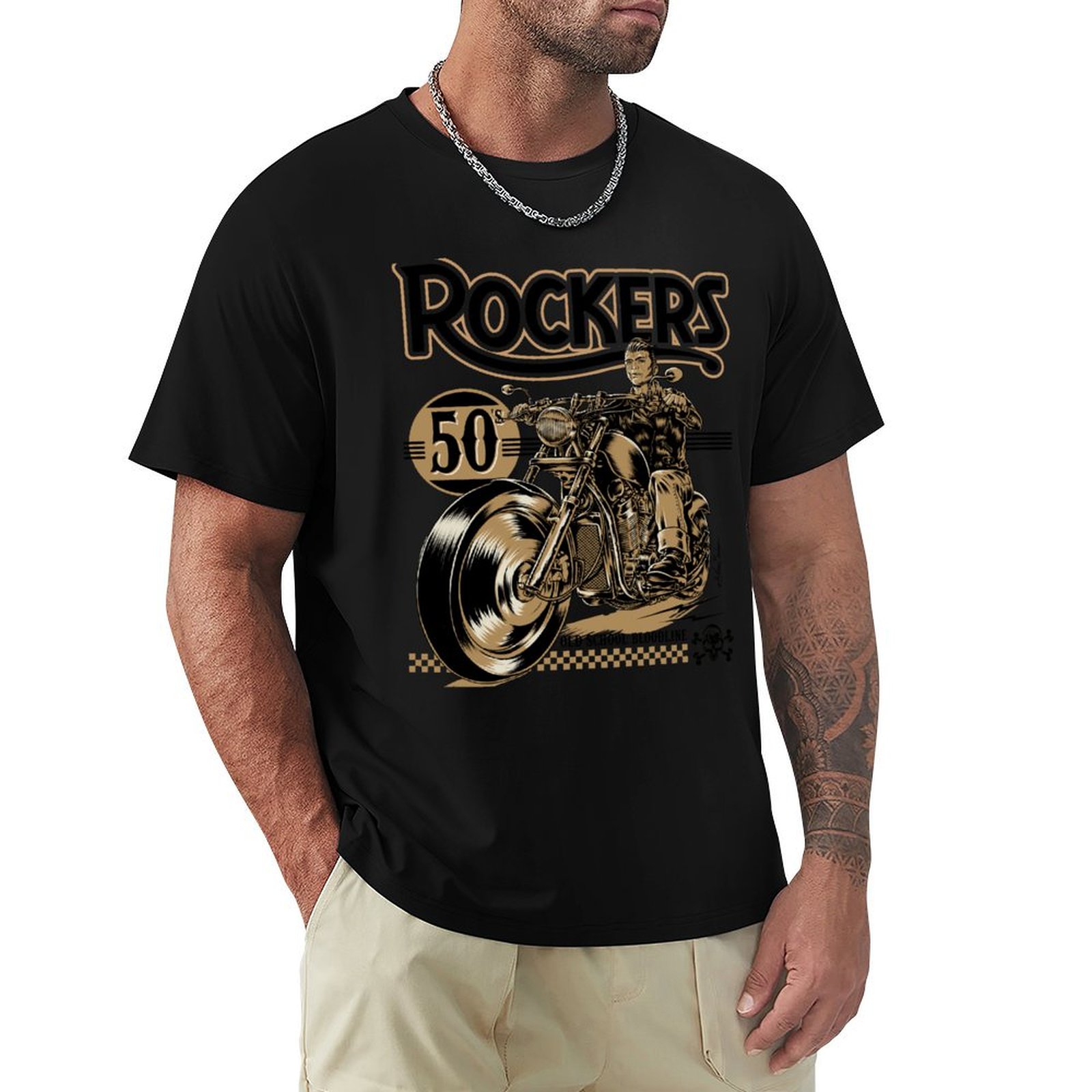 Mens Fashion In The 50S - Rockers 50'li Yıllar Tişörtü Yaz Modası