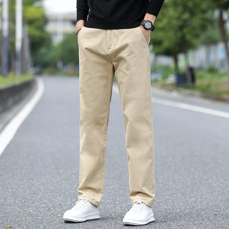 Chino Pants Men - Erkek Orta Bel Düz Paça Hafif