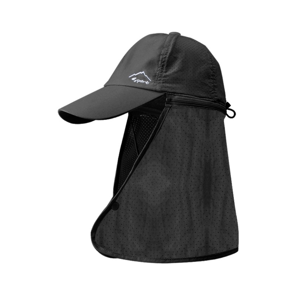 Mens Fashion Bucket Hat - Moda Yüz Maskesi Erkek Güneş Şapkası