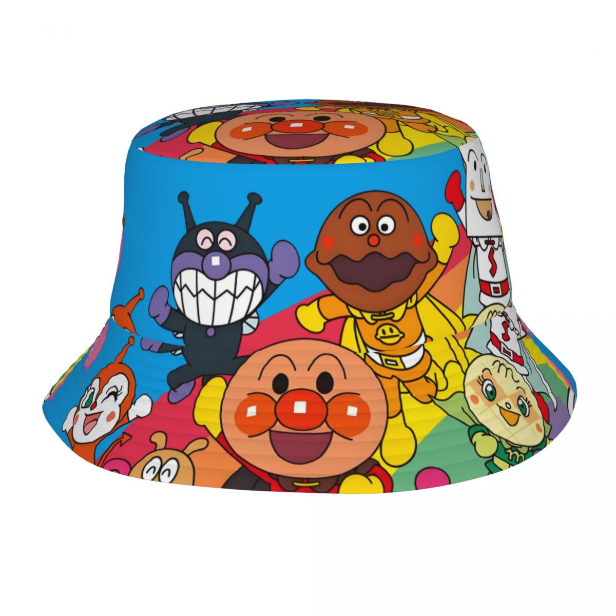 Mens Fashion Bucket Hat - Özel Anpanman Karikatür Manga Kova Şapkaları