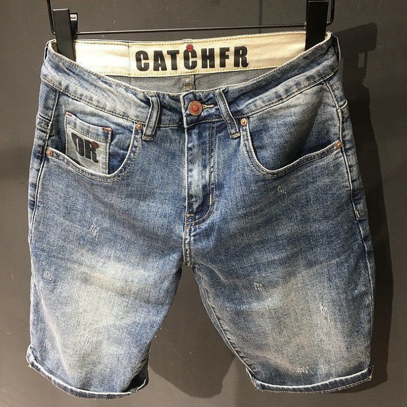 Jeans Pants Fashion Men - Metin cepler ile erkekler için kısa