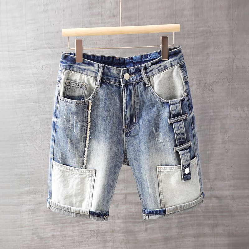 Jeans Pants Fashion Men - Erkek Kısa Kot Cepli Pantolon Yıkama