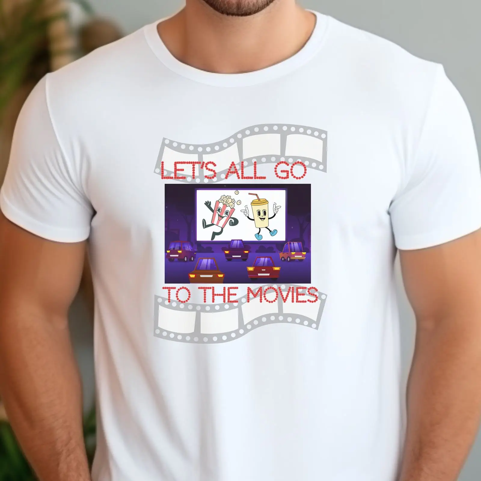 Mens Fashion In The 50S - Retro Drive In Movie Tişörtü Vintage