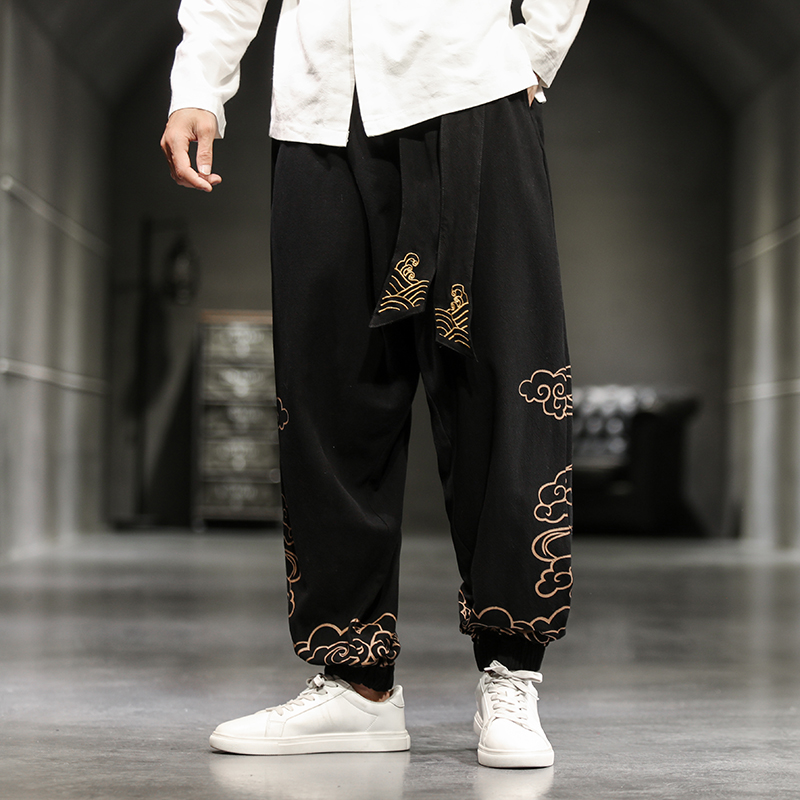 Çin tarzı Retro uğurlu bulutla - Chino Pants Men incelemesi ve fiyatı