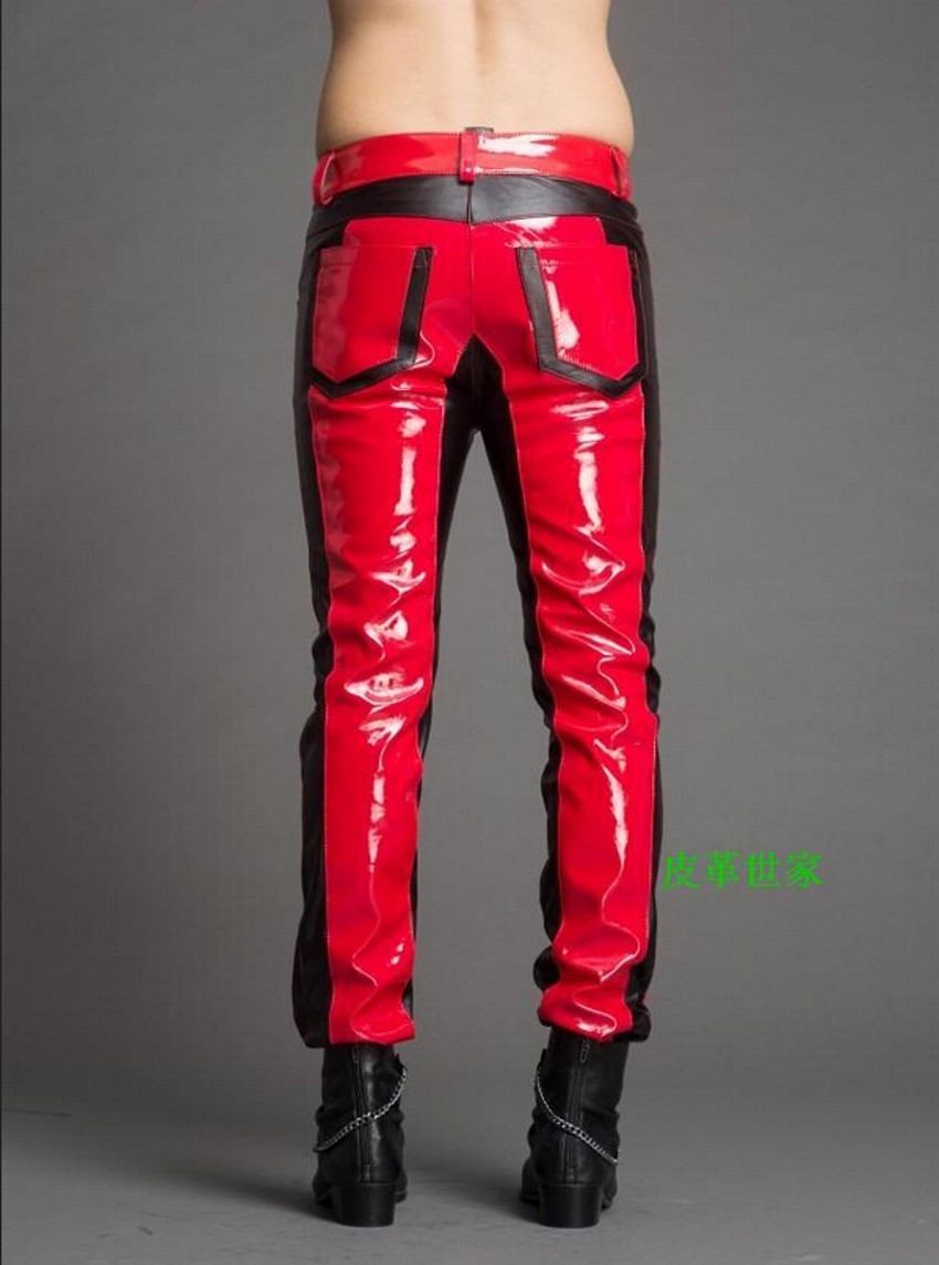 Kış Yeni erkek Moda Dikiş deri - Jeans Pants Fashion Men incelemesi ve fiyatı