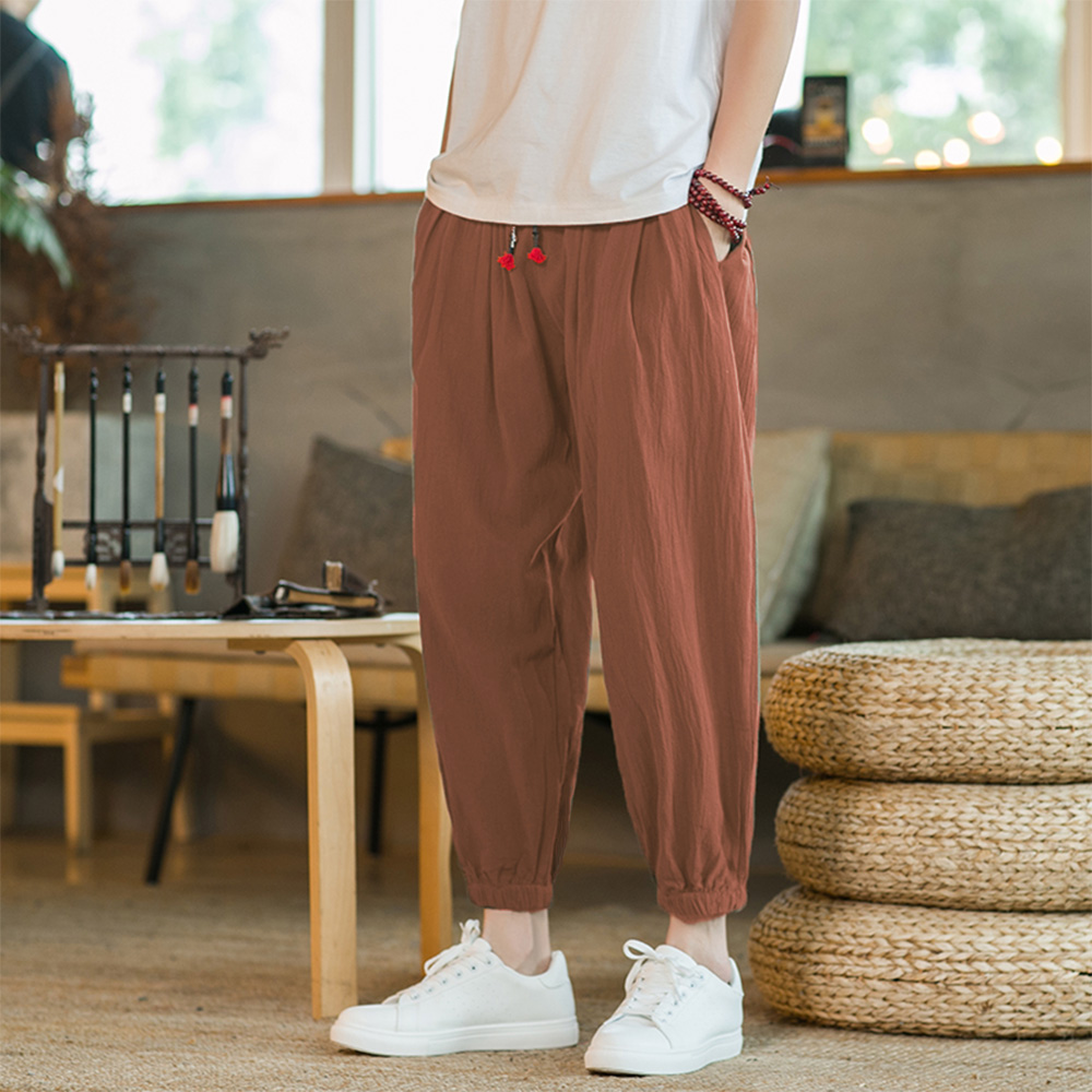 Erkek Pamuk ve Keten harem pan - Chino Pants Men incelemesi ve fiyatı