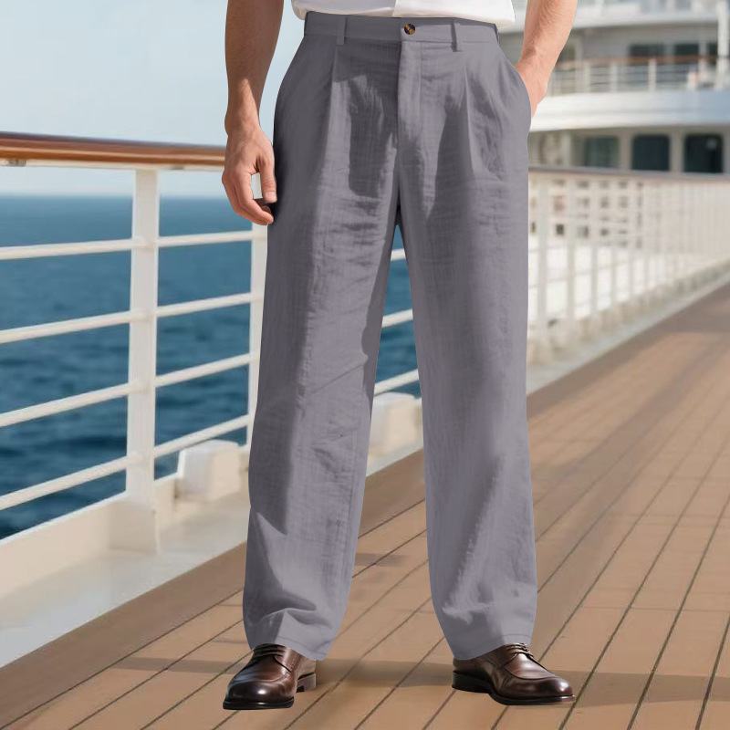 Erkek Yüksek Bel Pileli Pantol - Chino Pants Men incelemesi ve fiyatı