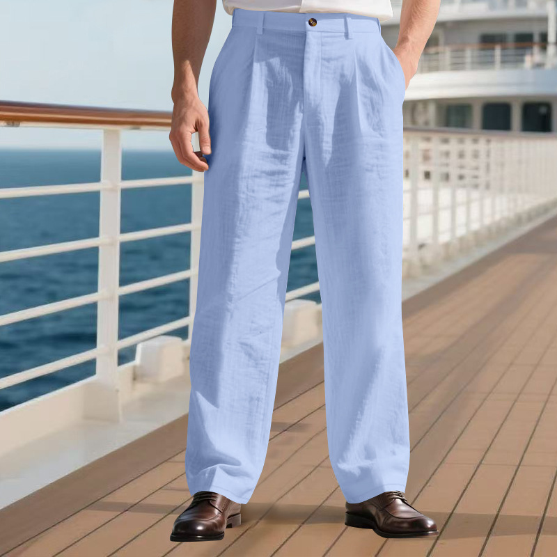 Erkek Yüksek Bel Pileli Pantol - Chino Pants Men incelemesi ve fiyatı