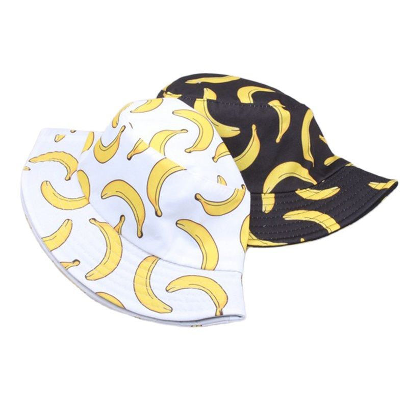 Yaz bahar İnce gölge muz baskı - Mens Fashion Bucket Hat incelemesi ve fiyatı