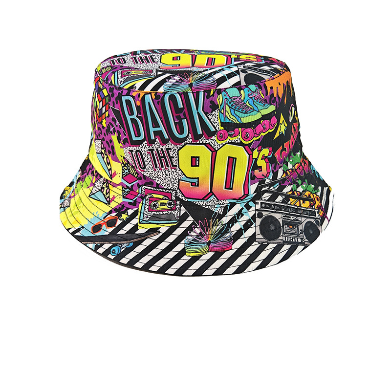 Moda Retro Graffiti 80'ler 90' - Mens Fashion Bucket Hat incelemesi ve fiyatı