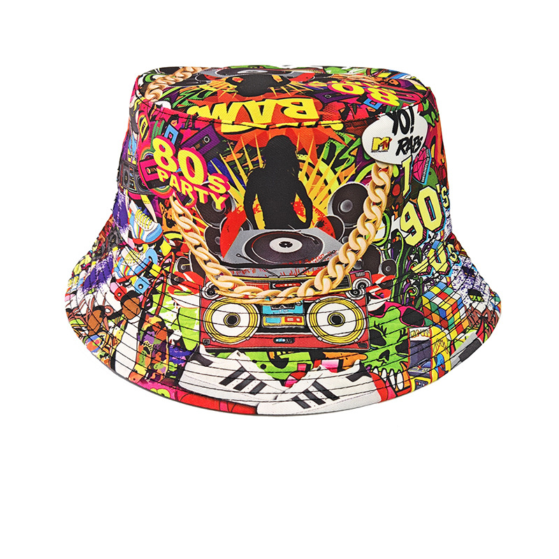 Moda Retro Graffiti 80'ler 90' - Mens Fashion Bucket Hat incelemesi ve fiyatı