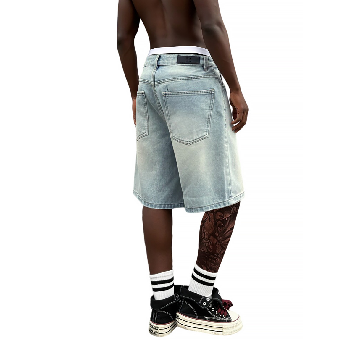 Metal Tokalı Kısa Bol Jean Erk - Jeans Pants Fashion Men incelemesi ve fiyatı