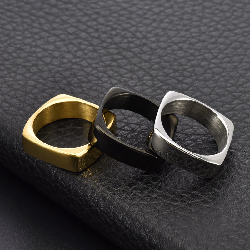 6mm Geniş Kare Titanyum Çelik  - Men'S Fashion Easter incelemesi ve fiyatı