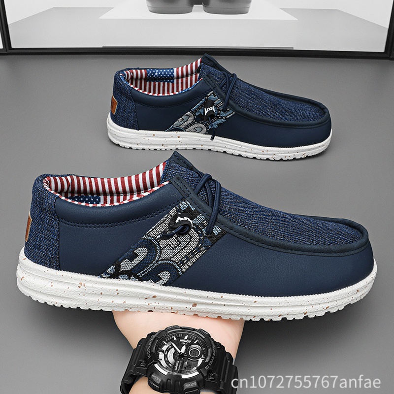 Sıcak Satış Mavi/Siyah Erkek L - Men'S Fashion Loafers Shoes incelemesi ve fiyatı