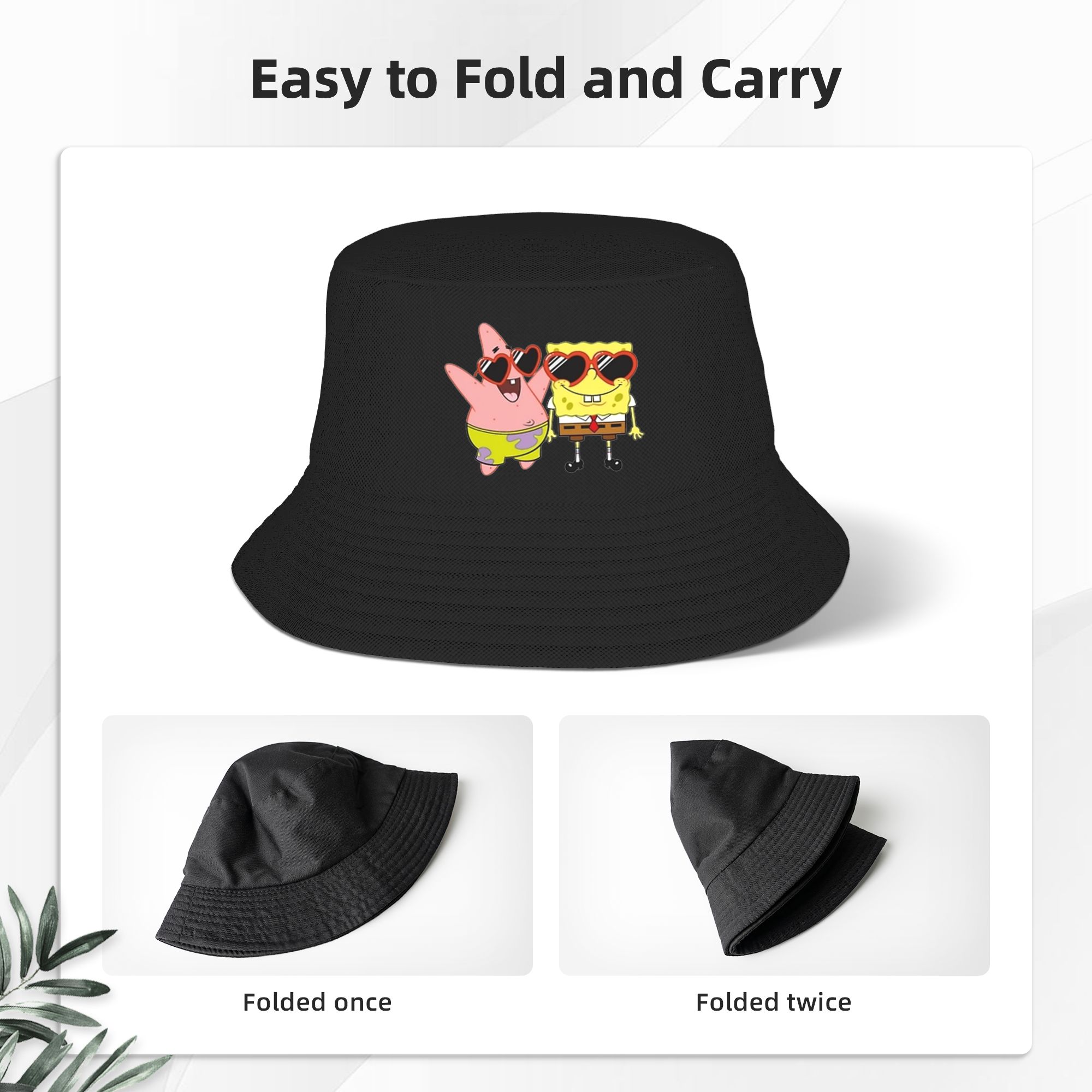 Spongebobs Kova Şapka kalp Str - Mens Fashion Bucket Hat incelemesi ve fiyatı