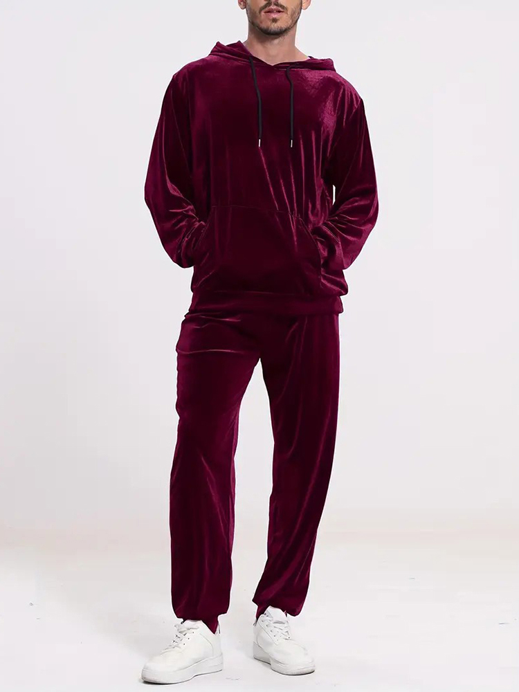 Moda Düz Renk Kadife İki Parça - Men Fashion Vintage incelemesi ve fiyatı