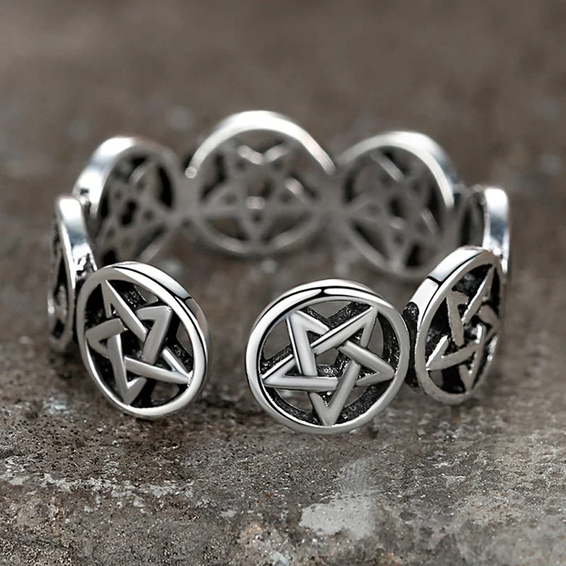 Vintage Yıldız Pentagram Punk  - Men'S Fashion Easter incelemesi ve fiyatı