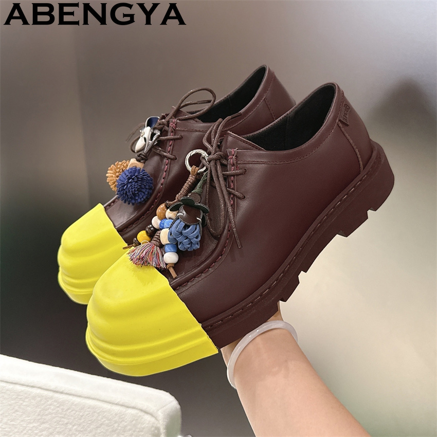 Çok Renkli Hakiki Deri Bağcıkl - Men'S Fashion Loafers Shoes incelemesi ve fiyatı
