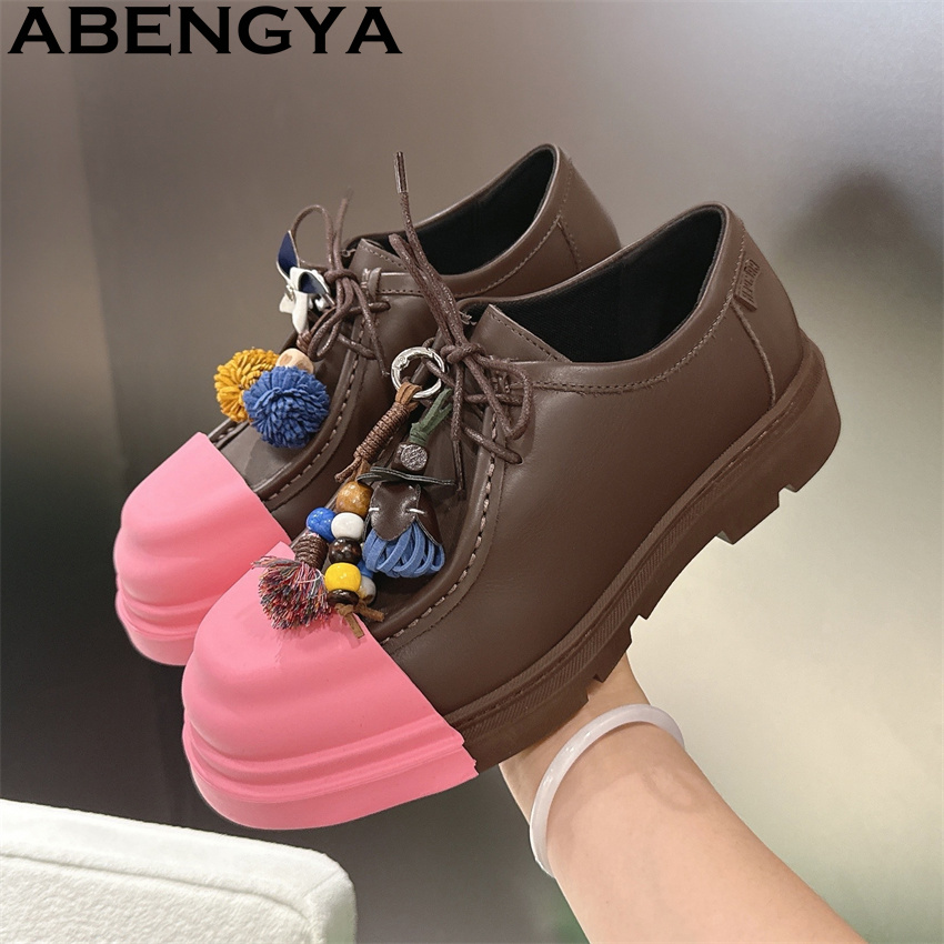 Çok Renkli Hakiki Deri Bağcıkl - Men'S Fashion Loafers Shoes incelemesi ve fiyatı