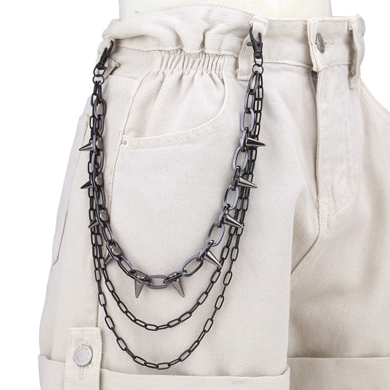 Hip Hop Punk Rock Metal Pantol - Jeans Pants Fashion Men incelemesi ve fiyatı