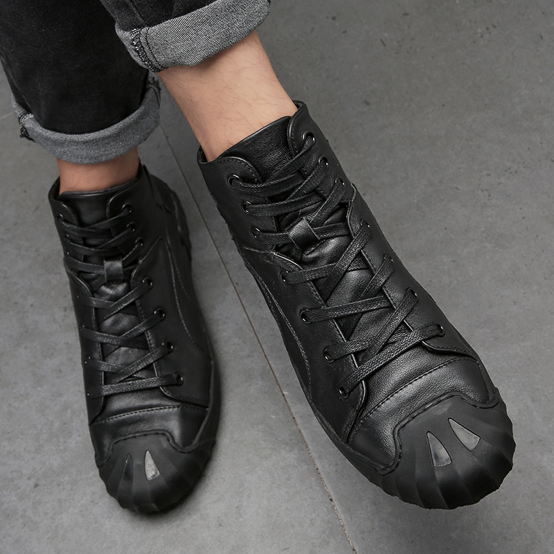 Hakiki Deri Günlük Kısa Botlar - Men'S Fashion Loafers Shoes incelemesi ve fiyatı