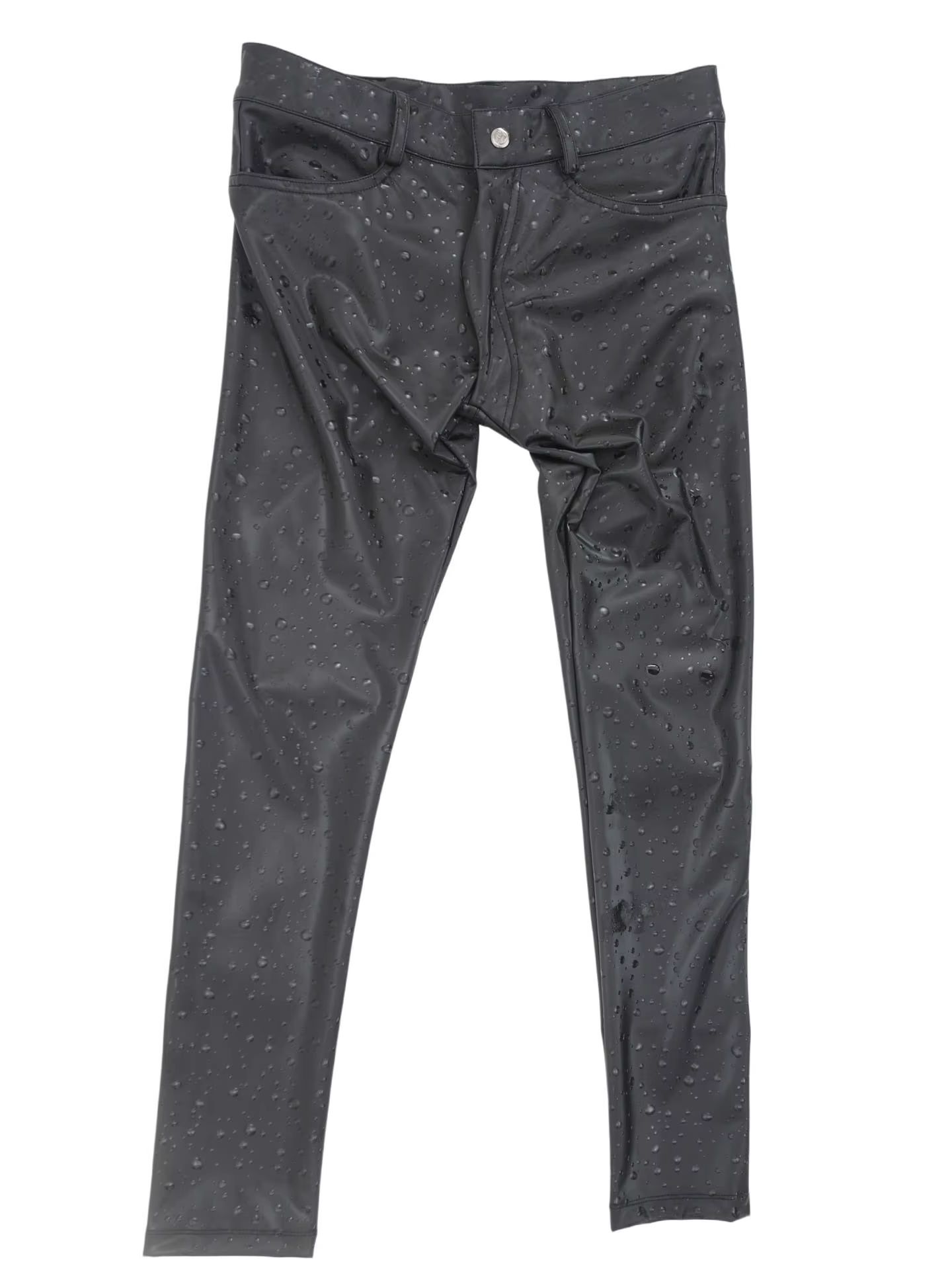 3D Su Damlası Baskı Elastik PU - Jeans Pants Fashion Men incelemesi ve fiyatı